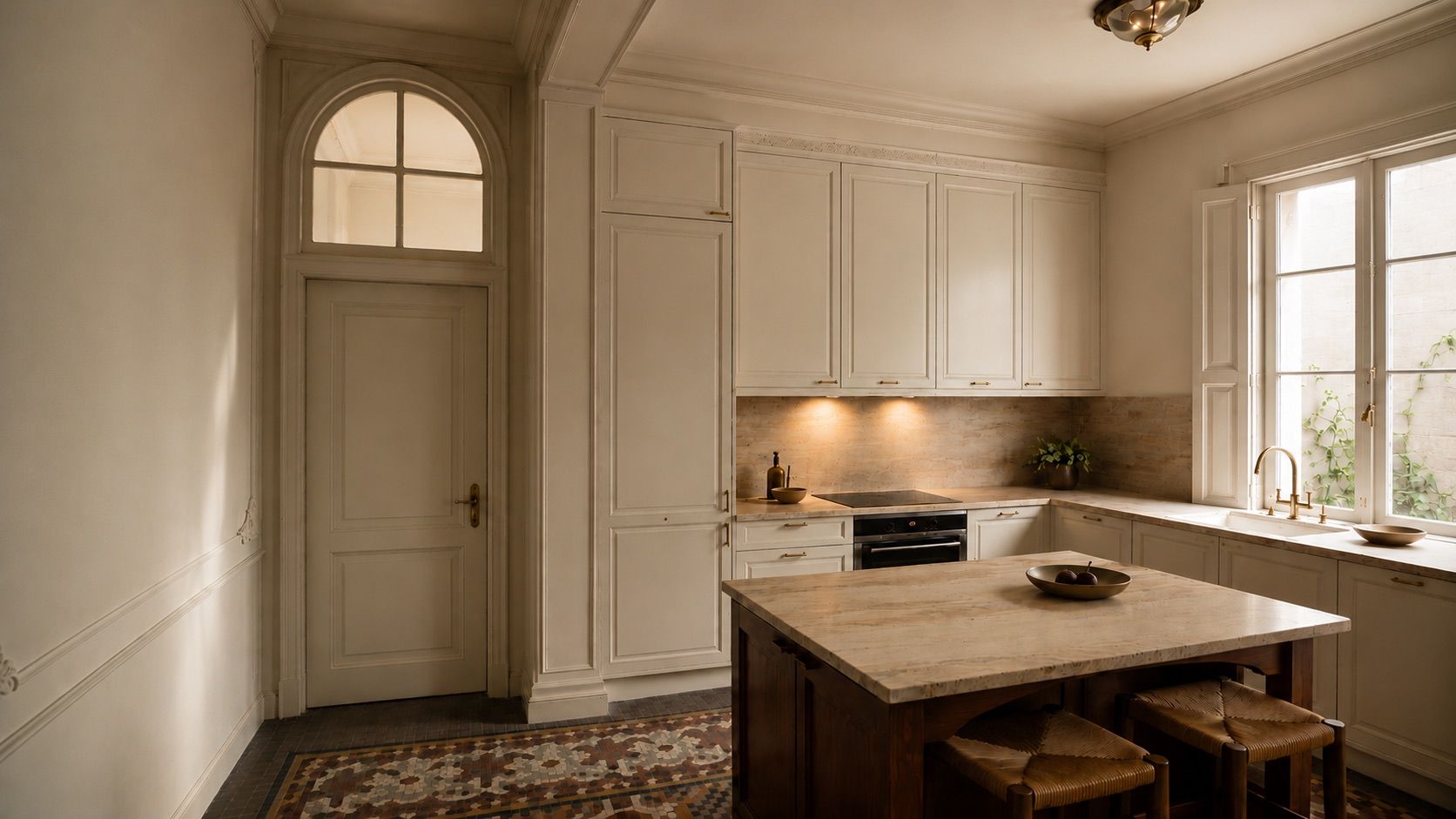 Restored kitchen in a M&aacute;laga residence